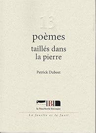 13 poèmes taillées dans la pierre, Patrick Dubost