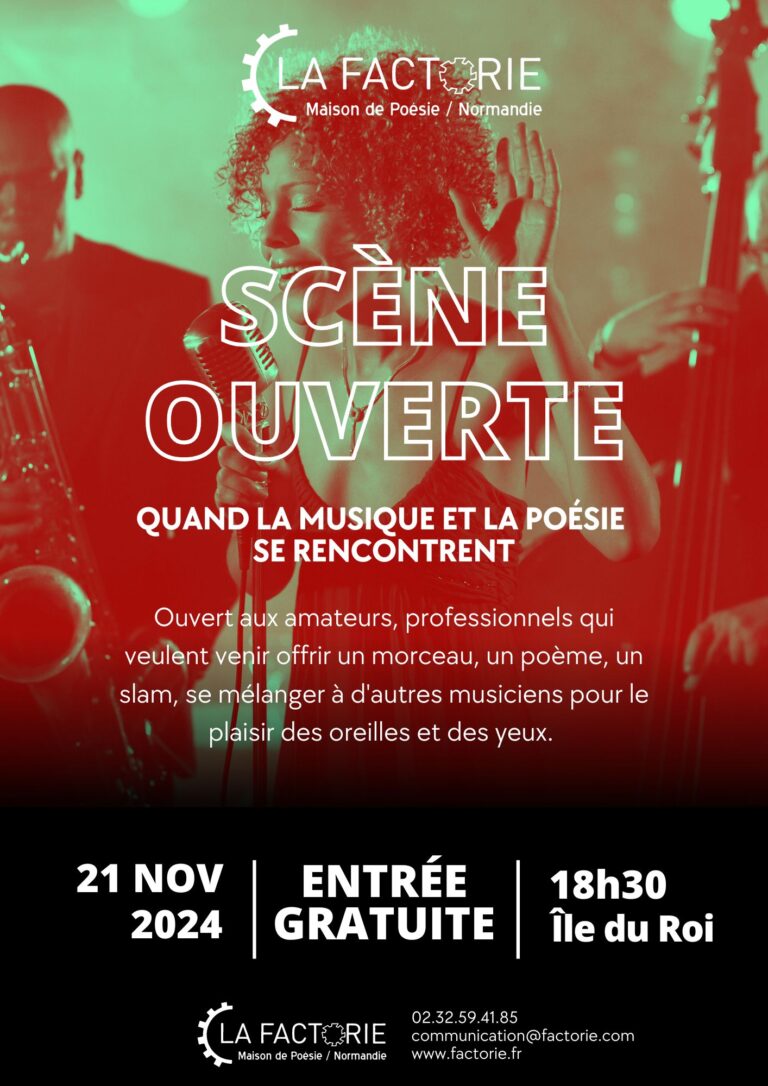 AFFICHE • SCÈNE OUVERTE