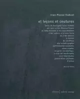 et leçons et coutures, Jean-Pascal Dubost